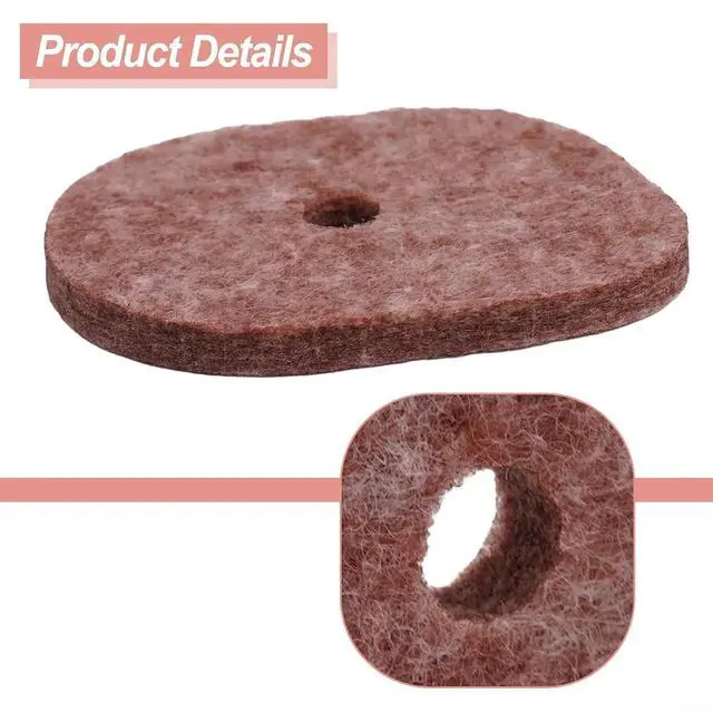 Alt view image 3 of 6 - 10 Pack Air Filter Replacement For 4144 124 2800 Compatible With FS40 FS50 FS56 FS70 HT56 FC56 KM56 Trimmer Parts Brick Red Felt Element