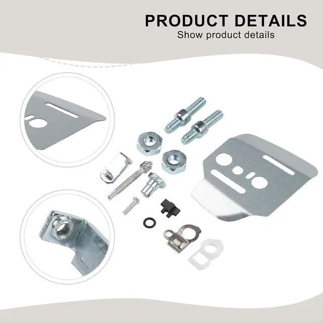 Alt view image 3 of 7 - Inner Guide Bar Plate Chain Adjuster Kit,for 044 MS440 046 MS460 064 066 MS660 Chainsaw, Replaces 1128 664 1001 1127 007 1003
