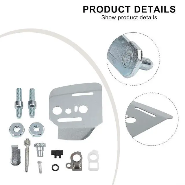 Alt view image 6 of 7 - Inner Guide Bar Plate Chain Adjuster Kit,for 044 MS440 046 MS460 064 066 MS660 Chainsaw, Replaces 1128 664 1001 1127 007 1003