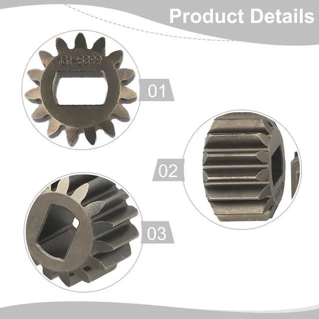 Alt view image 3 of 7 - Metal Pinion Gears 131-5399 2 Pack Lawn Mower Parts Fits 22 Personal Series Robust Construction Quick Replace Restores Performance