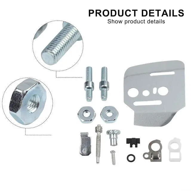 Alt view image 7 of 7 - Inner Guide Bar Plate Chain Adjuster Kit,for 044 MS440 046 MS460 064 066 MS660 Chainsaw, Replaces 1128 664 1001 1127 007 1003