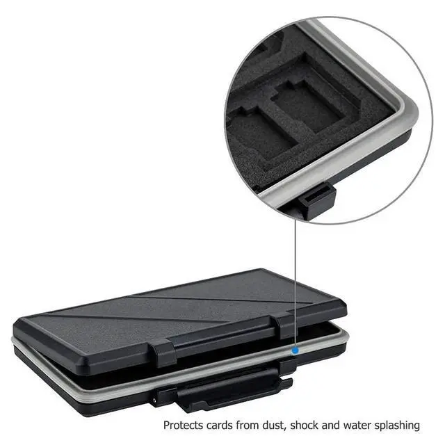 Alt view image 7 of 7 - 120 Count Labels + Memory Card Case: Removable Labels with 36 Slots Memory Card Holder for 12 SD SDHC SDXC + 24 TF MSD MicroSD MicroSDHC MicroSDXC