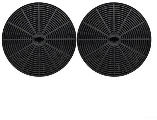 Main image of 2 Pack Activated Carbon Filters 153x16mm for Kitchen Range Hood Accessories, Efficient Control Replacement Parts, for Easy Install Black Filter Pads