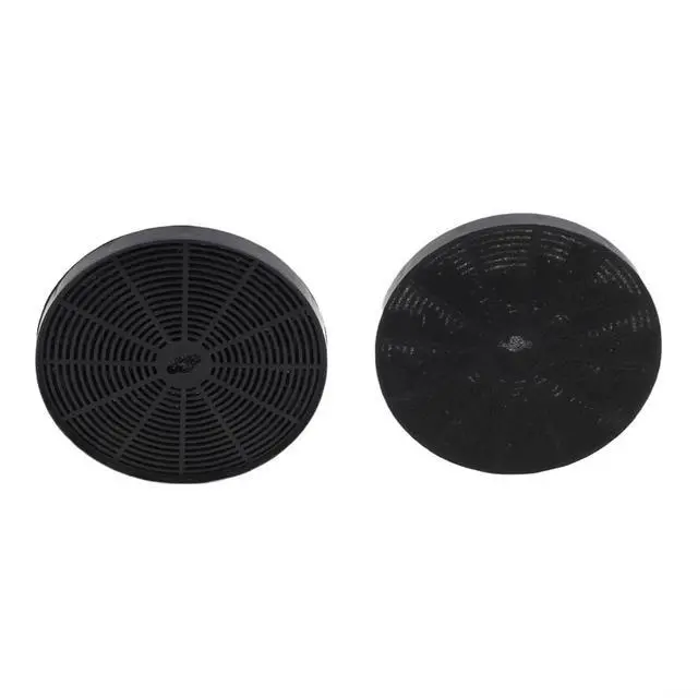 Alt view image 6 of 7 - 2 Pack Activated Carbon Filters 153x16mm for Kitchen Range Hood Accessories, Efficient Control Replacement Parts, for Easy Install Black Filter Pads