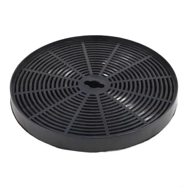 Alt view image 7 of 7 - 2 Pack Activated Carbon Filters 153x16mm for Kitchen Range Hood Accessories, Efficient Control Replacement Parts, for Easy Install Black Filter Pads