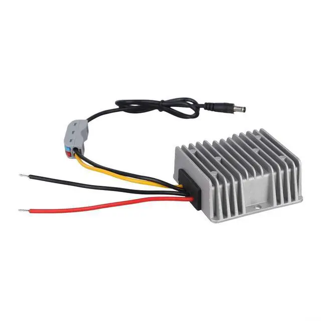 Alt view image 6 of 7 - For Gen 3 Router 12V-24V To 56V DC-DC Power Converter Step Up Adapter 168W 3A Constant Voltage Surge Protection Aluminum Alloy Gray