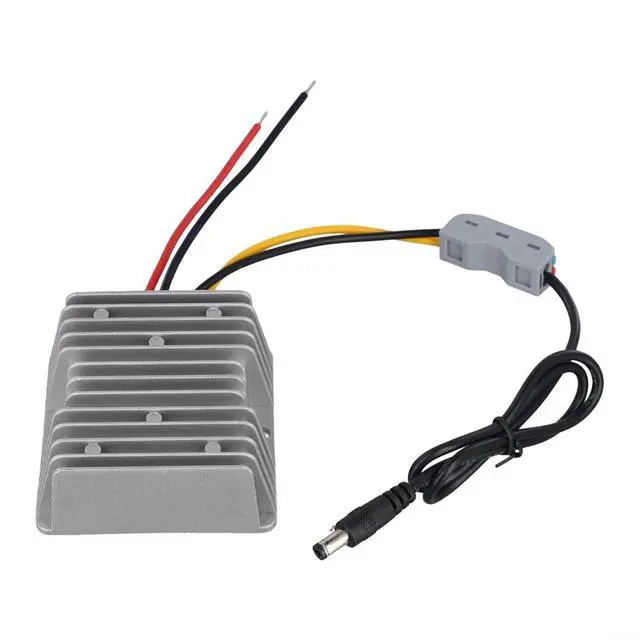 Alt view image 7 of 7 - For Gen 3 Router 12V-24V To 56V DC-DC Power Converter Step Up Adapter 168W 3A Constant Voltage Surge Protection Aluminum Alloy Gray