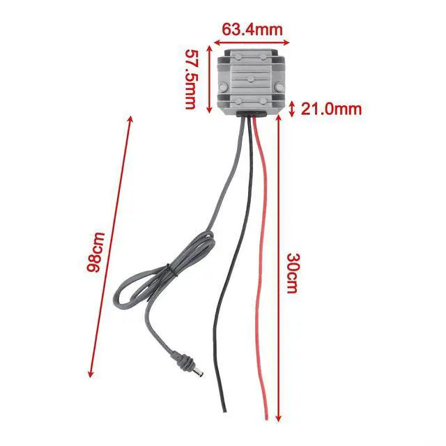 Alt view image 2 of 6 - For Starlink for MINI DC Step-Up Power Converter, 12V/24V To 30V 3.5A (105W) Adapter With IP68 Aluminum Case & 3.2ft Cable, Efficient Voltage Regulator For Portable Use