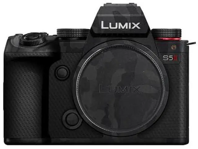 Main image of S5 II IIX Skin, Anti-Scratch Camera Protective Decal Film Sticker for Panasonic LUMIX S5II S5M2 S5IIX S5M2X Protector Decoration Cover (Not Fits LUMIX S5) - Shadow Black