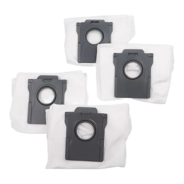 Alt view image 6 of 7 - D20 Plus Robot Vacuum Bags, 4-Pack Replacement Dust Bags With Meltblown Filter, 3.5L Empty Station Accessories For D20 Pro Cleaner