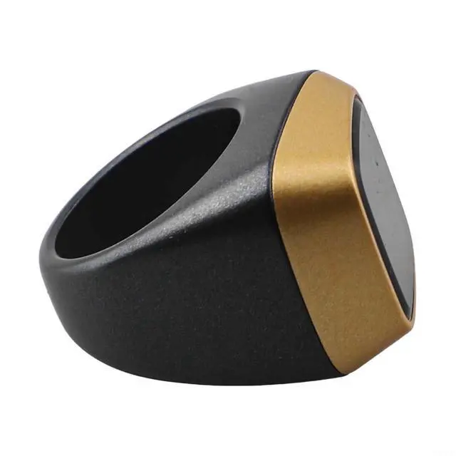 Alt view image 6 of 7 - IQibla Smart Ring Counter for Zikr & Prayer Times with OLED Display, Waterproof Digital Tasbih Counter with Vibration Reminder for Muslims, for iOS & for Android App, 40mAh 3-Day Battery(18mm Black)