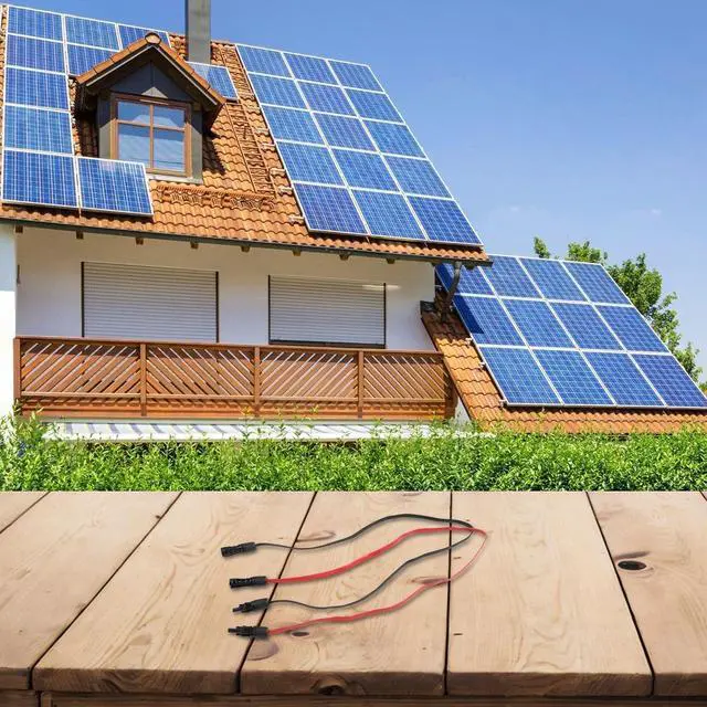 Alt view image 6 of 7 - Solar Photovoltaic Cable 100Cm 4Mm² Flat Flexible Extension Cord With PV Connectors For Window Sash Balcony Door Solar Panel Installation Red Black