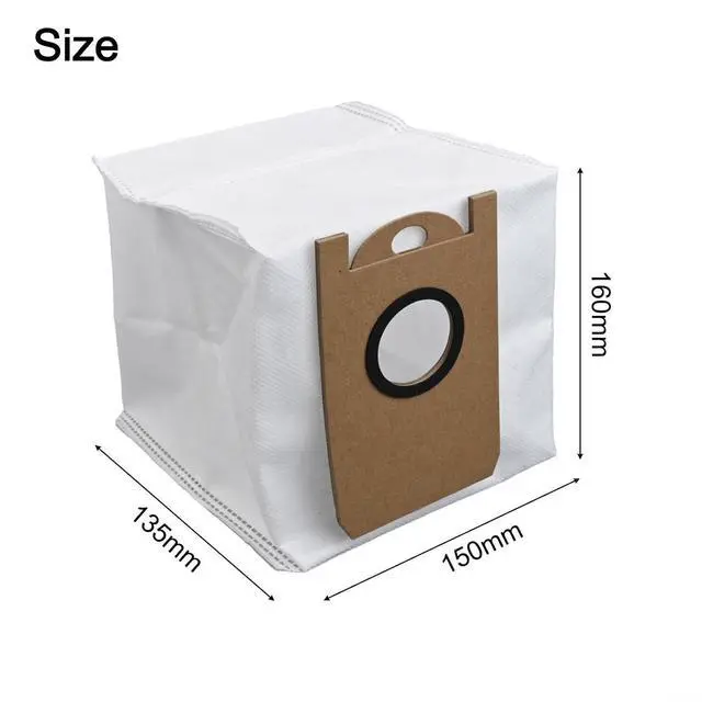 Alt view image 5 of 7 - For BL20Pro Vacuum Dust Bags, 4 Pack Non-Woven Replacement Filters with 3.5L Capacity, High Efficiency Collection for Home Cleaning, White Accessories(10 PACK)