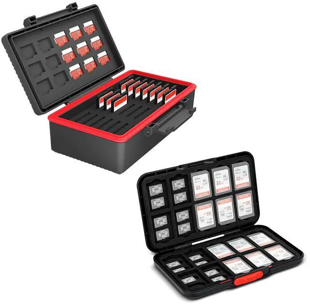 Main image of 1 + 1 Memory Card CaseWater-Resistant Style with Pop Up Style Memory Card Case