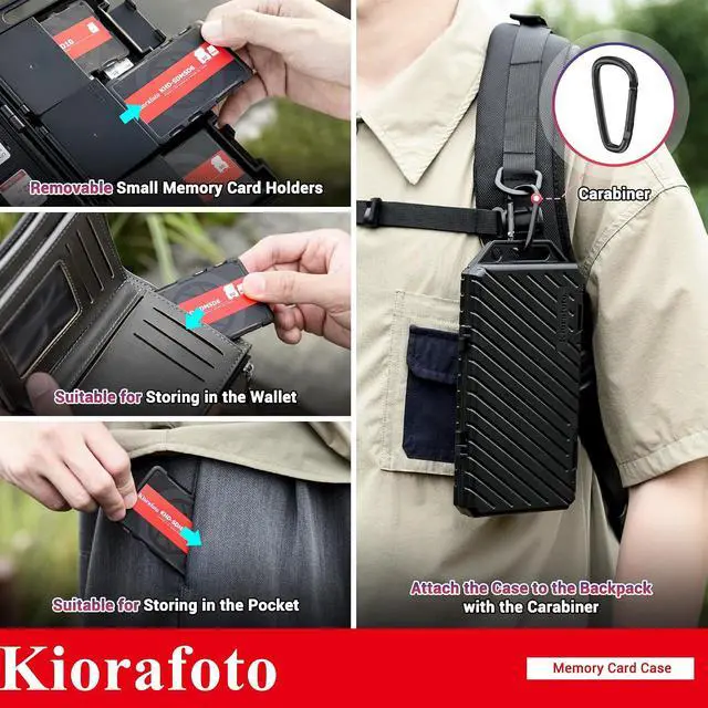 Alt view image 4 of 7 - Memory Card Case + SD Card Label: for Storage SD SDXC SDHC & TF MSD Cards
