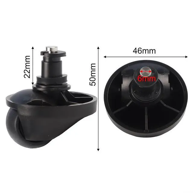 Alt view image 3 of 7 - Front Caster Wheel For Dreame D9/L20/X40/L40/L10s/D10s/Mova L300/L600 Robot Vacuum, Replacement Front Wheel Assembly, Smooth Maneuverability, For Plastic, Black(2 PACK)