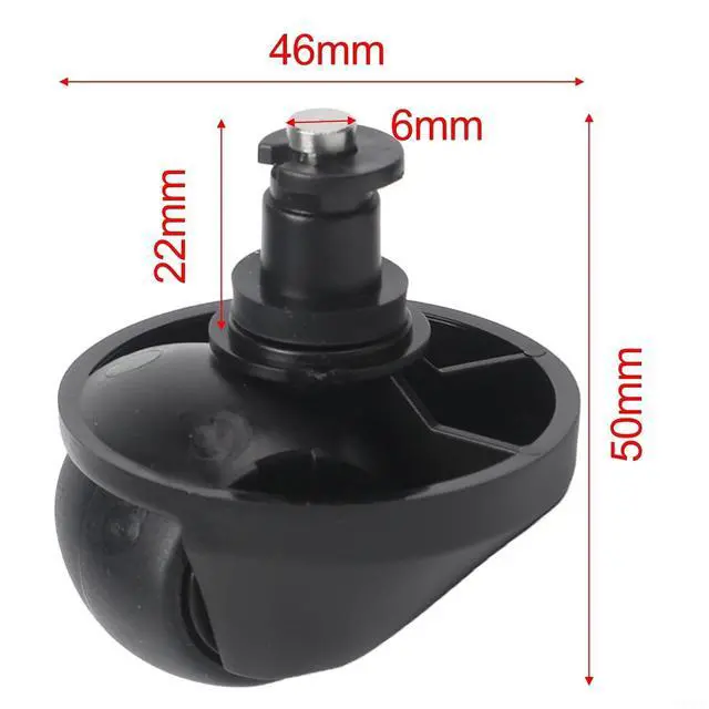 Alt view image 2 of 7 - Front Caster Wheel For Dreame D9/L20/X40/L40/L10s/D10s/Mova L300/L600 Robot Vacuum, Replacement Front Wheel Assembly, Smooth Maneuverability, For Plastic, Black(2 PACK)