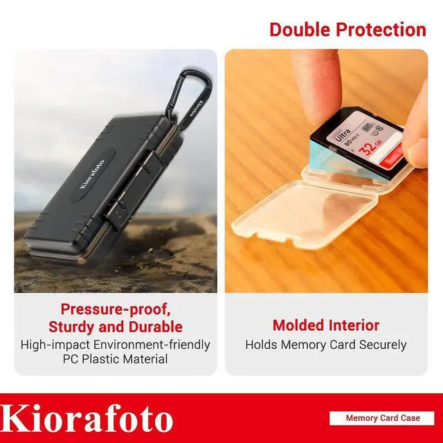 Alt view image 3 of 7 - Big SD Card Case + Plastic Card CaseMemory Card Case Holder with 24 PCS Multi-Color Clear SD Card Case