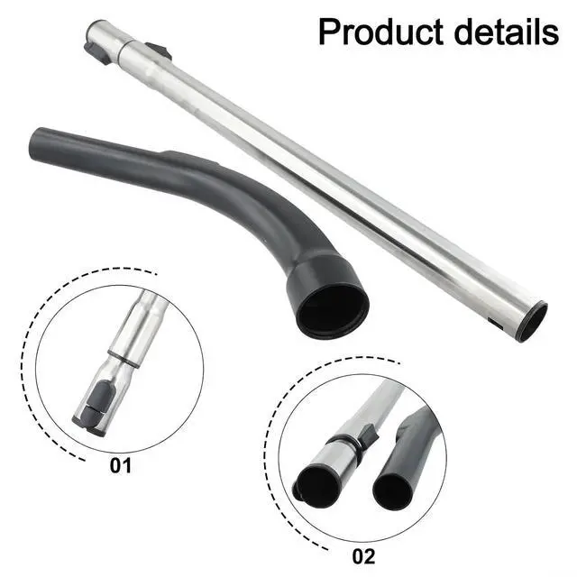 Alt view image 2 of 7 - For Miele C1 C2 C3 Vacuum Parts, Adjustable Locking Extension Pipe And Handle Set With Air Regulator, Telescopic Suction Tube 62-103cm For Honey Floor Nozzles