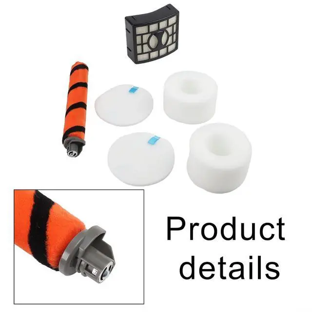 Alt view image 3 of 7 - Vacuum Filter Kit For Shark ZU701 With Soft Roller Brush,H12 Exhaust Filter,Foam And Felt Filters,Replacement Parts For XFF600/XHF600,1395FC831,6 Pieces