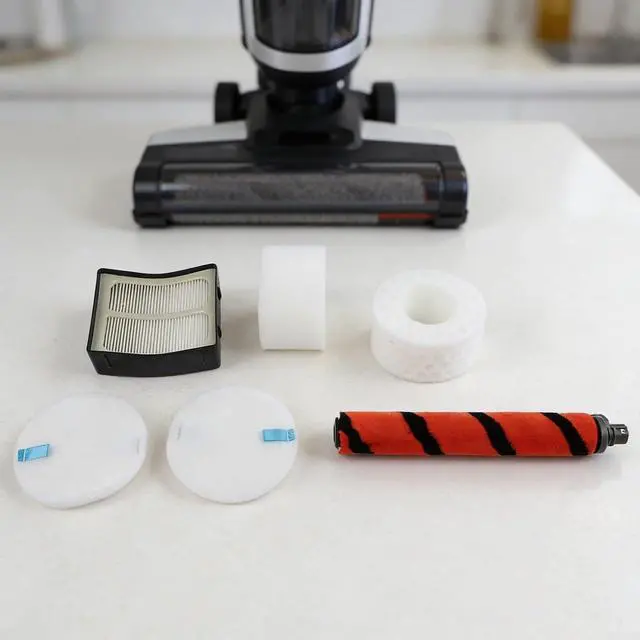 Alt view image 5 of 7 - Vacuum Filter Kit For Shark ZU701 With Soft Roller Brush,H12 Exhaust Filter,Foam And Felt Filters,Replacement Parts For XFF600/XHF600,1395FC831,6 Pieces
