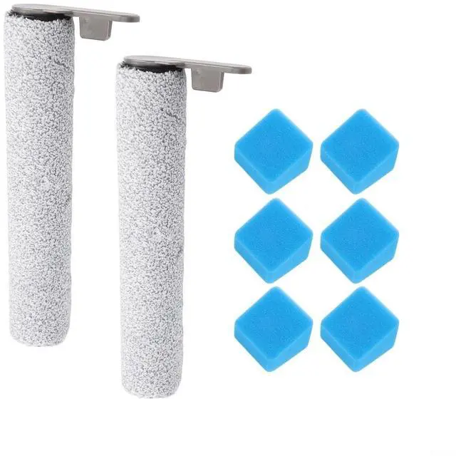 Main image of Vacuum Accessories ED12 Pro, Plastic Nylon Roller Brush Replacement, Vacuum Sponge Filter, Household Cleaning Tool Parts, Furniture Lint Removal Attachment(8Pcs)