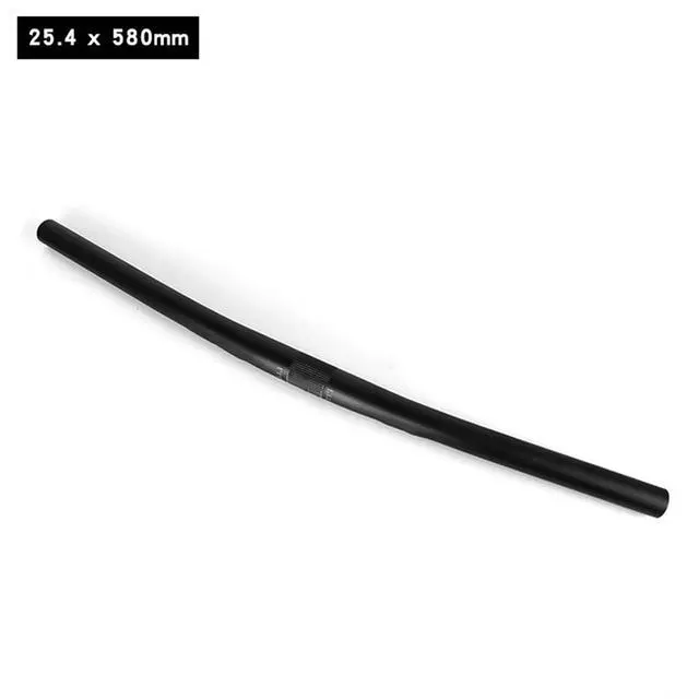 Alt view image 2 of 7 - 25.4mm Straight Handlebar 6061 Aluminum Alloy Bike Bar for MTB Mountain Bicycle Cycling, 580mm Length, 22.2mm Ends, Black (black 580MM)