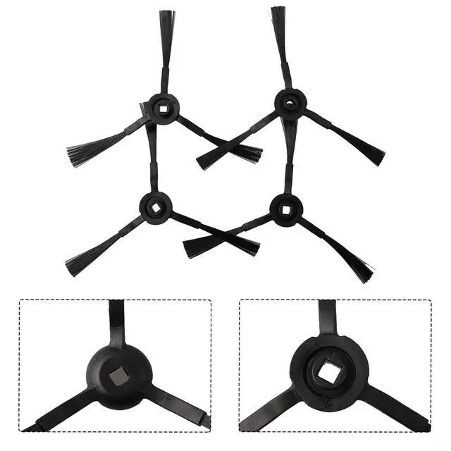 Alt view image 4 of 7 - 4 Pcs Side Brushes For L35 for HYBRID, L35 for HYBRID+, LR30 for HYBRID+ Robot Vacuum Cleaners, High Efficiency Replacement Parts Accessories, Plastic Material