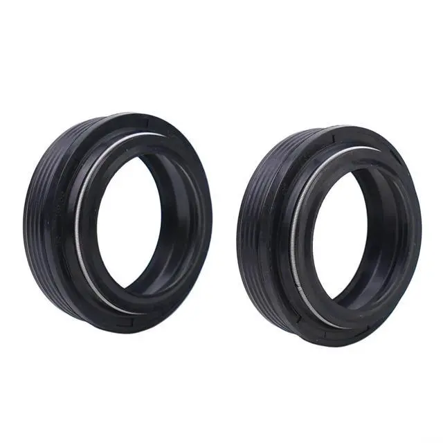 Alt view image 3 of 7 - 2Pcs Bicycle Fork Dust Seal Wiper Oil Seal Setting Tool 28.6/30/32/34mm High-Strength Resin Plastic For Front Fork Maintenance(32 * 42.8mm)