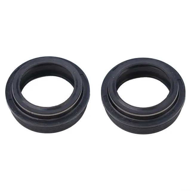 Alt view image 4 of 7 - 2Pcs Bicycle Fork Dust Seal Wiper Oil Seal Setting Tool 28.6/30/32/34mm High-Strength Resin Plastic For Front Fork Maintenance(32 * 42.8mm)