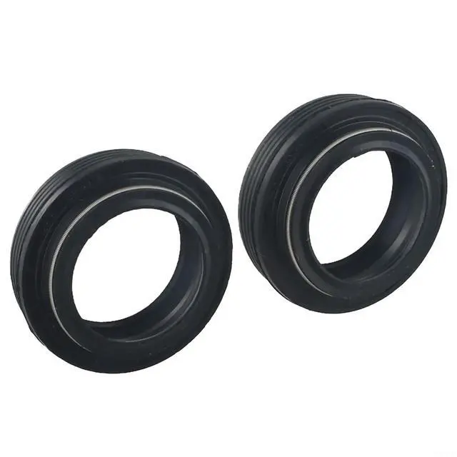 Alt view image 5 of 7 - 2Pcs Bicycle Fork Dust Seal Wiper Oil Seal Setting Tool 28.6/30/32/34mm High-Strength Resin Plastic For Front Fork Maintenance(32 * 42.8mm)