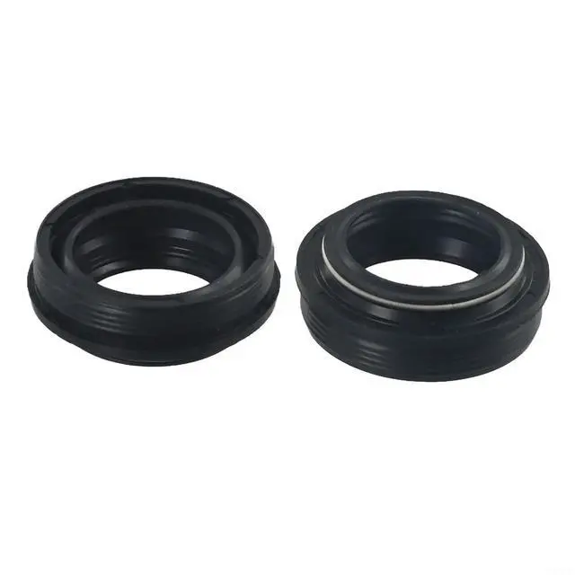 Alt view image 6 of 7 - 2Pcs Bicycle Fork Dust Seal Wiper Oil Seal Setting Tool 28.6/30/32/34mm High-Strength Resin Plastic For Front Fork Maintenance(32 * 42.8mm)