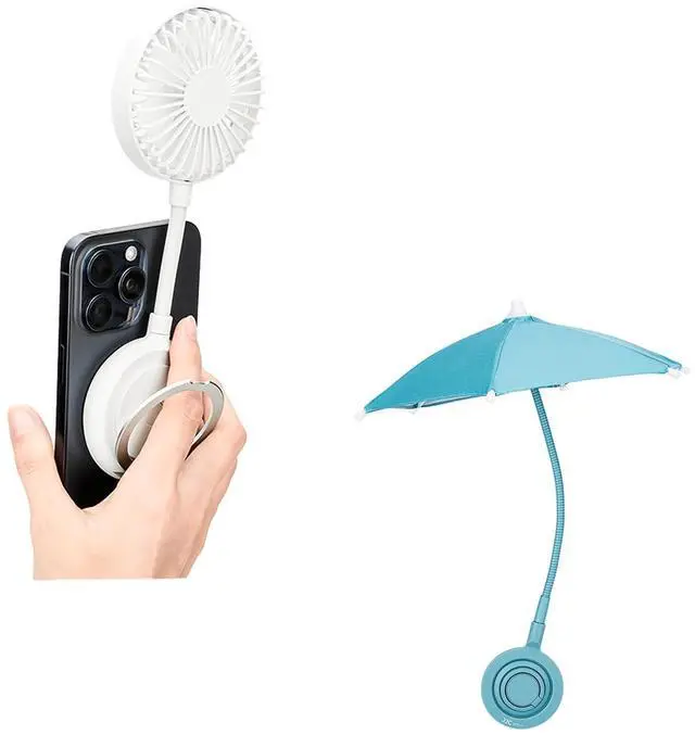 Main image of Phone Umbrella + Phone FanMagnetic Phone Umbrella with Magnetic Cell Phone Fan