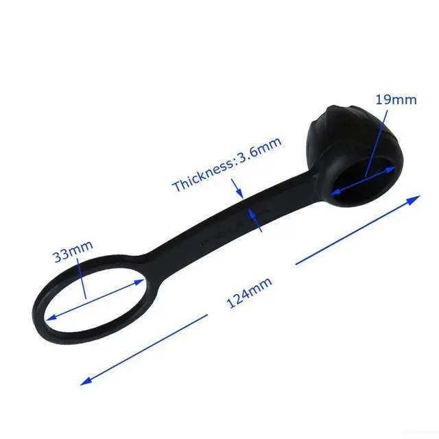 Alt view image 3 of 7 - DIN Regulator Dust Cover for Scuba Diving First Stage, Marine Grade Rubber Protector Cap for Yoke/DIN Systems, Black, 12.4cm
