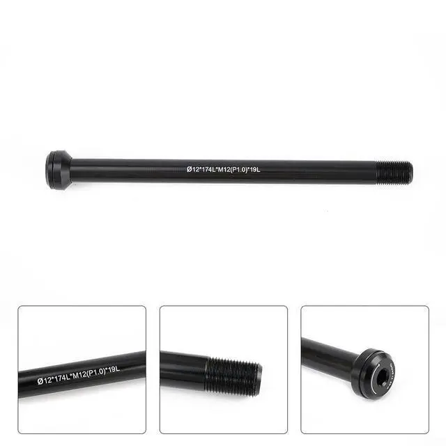 Alt view image 3 of 7 - Thru Axle Lever, Aluminum Alloy Bike Thru-Axle Handle 100/142/148x12mm Boost Black (100x12mm)