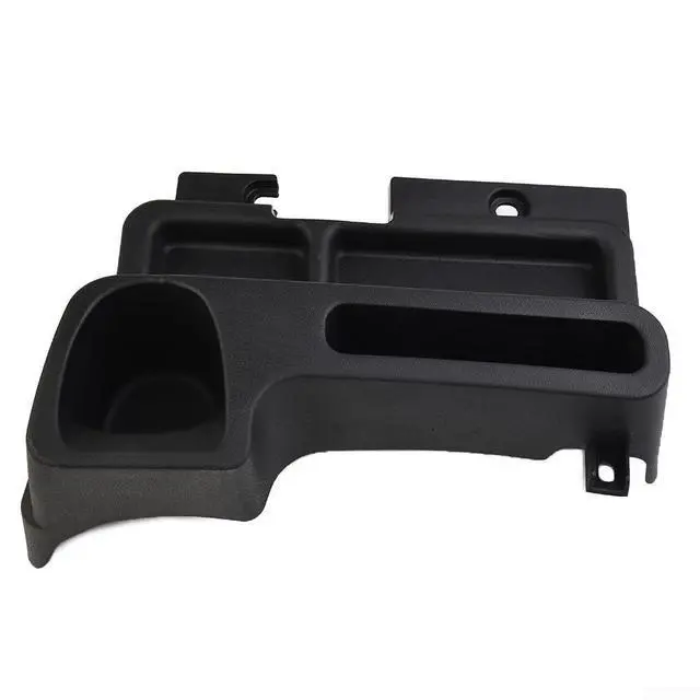 Alt view image 7 of 7 - Center Console Storage Box with Cup Holder,for Toyota Land Cruiser 70 71 76 79 LC70 LC71 LC76 LC79,Black Plastic Armrest Tray