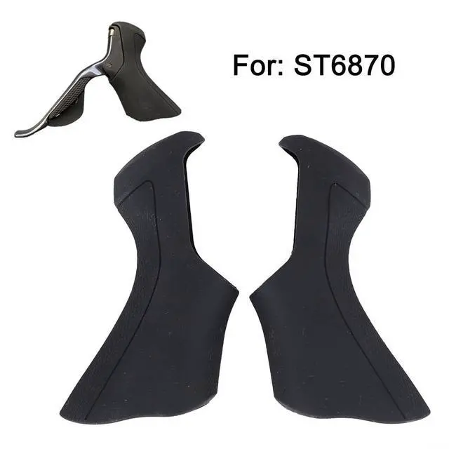 Alt view image 3 of 7 - Road Bike Brake and Gear Shift Cover Hoods for Ultegra for Di2 ST-6870, Replacement Rubber Hood Covers, for ST 6870 Models, Black