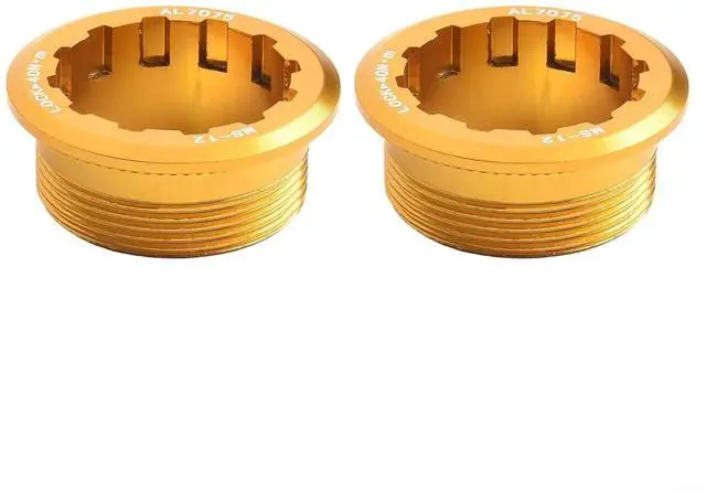 Alt view image 2 of 7 - 2-Pack Bike Cassette Lockring for MicroSpline 12 Speed,CNC Aluminum Alloy Flywheel Cover with Anti-Slip Lines, Lightweight Rust-Proof, Black/Red/Golden (Black)