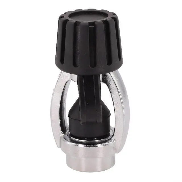Alt view image 2 of 7 - DIN to for YOKE Adapter for Scuba Diving, Brass 1-Stage Regulator Converter with Dust Cap, Tool-Free Spin-On Design for DIN Tank Valve, Black