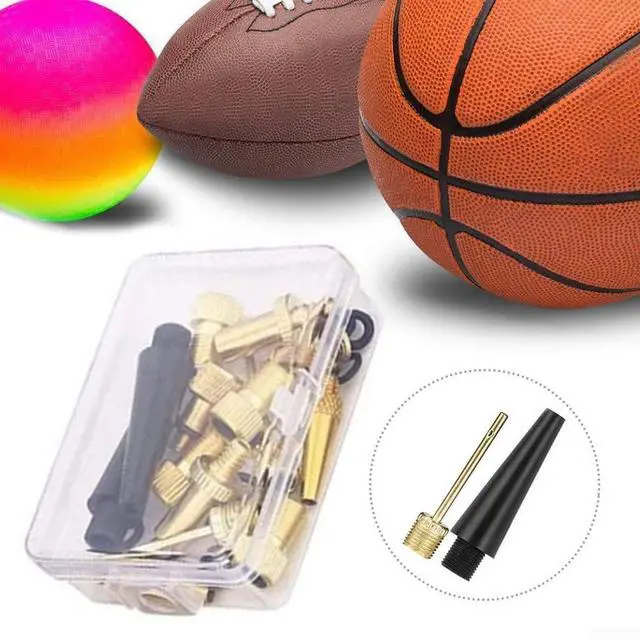 Alt view image 2 of 7 - 15Pcs Bike Pump Adapter Set Copper SV DV AV Needle Valve Connector Kit For Bicycle Tires Balls With Storage Box