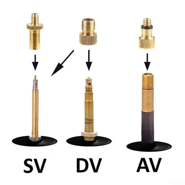 Alt view image 7 of 7 - 15Pcs Bike Pump Adapter Set Copper SV DV AV Needle Valve Connector Kit For Bicycle Tires Balls With Storage Box