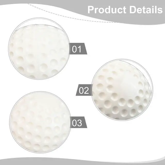 Alt view image 2 of 6 - Dimpled Baseball Softball for Pitching Machine, 9 or 12 Inch PU Training Ball for Batting Practice, High-Visibility Yellow White Green