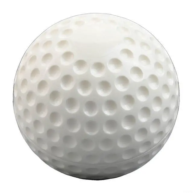 Alt view image 5 of 6 - Dimpled Baseball Softball for Pitching Machine, 9 or 12 Inch PU Training Ball for Batting Practice, High-Visibility Yellow White Green
