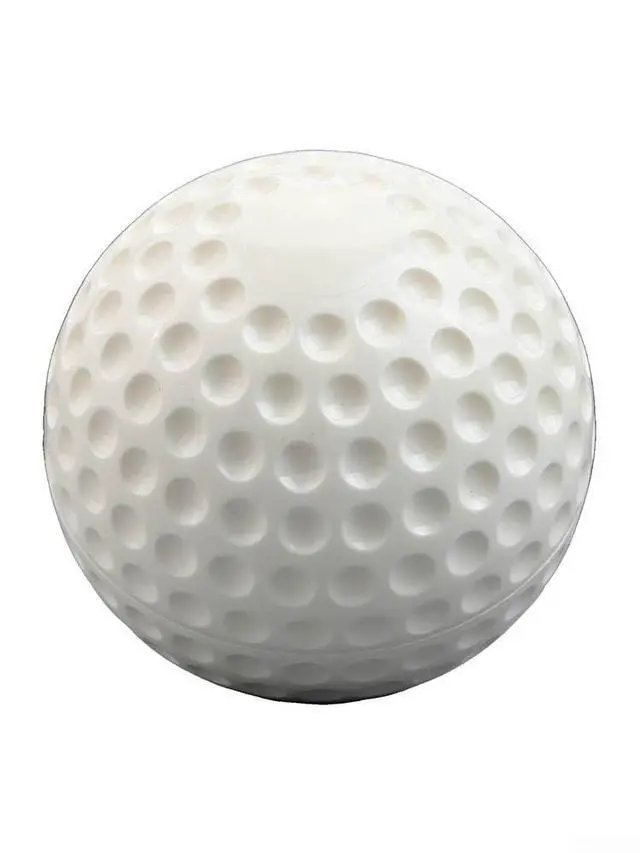 Alt view image 4 of 7 - Dimpled Baseball Softball for Pitching Machine, 9 or 12 Inch PU Training Ball for Batting Practice, High-Visibility Yellow White Green