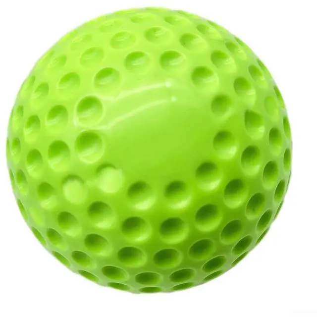 Alt view image 7 of 7 - Dimpled Baseball Softball for Pitching Machine, 9 or 12 Inch PU Training Ball for Batting Practice, High-Visibility Yellow White Green