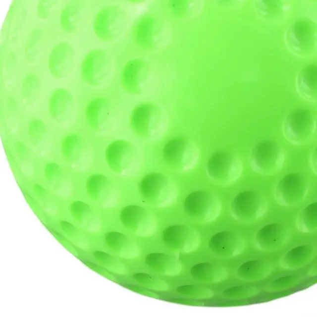 Alt view image 4 of 7 - Dimpled Baseball Softball for Pitching Machine, 9 or 12 Inch PU Training Ball for Batting Practice, High-Visibility Yellow White Green