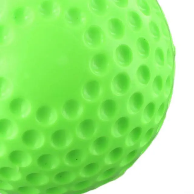 Alt view image 5 of 7 - Dimpled Baseball Softball for Pitching Machine, 9 or 12 Inch PU Training Ball for Batting Practice, High-Visibility Yellow White Green