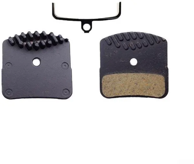 Main image of Resin Disc Brake Pads with Cooling Fins for M8120 M8020 M7120 M6120 MT520 MT420, Quiet Synthetic Compound D02S DO3SC