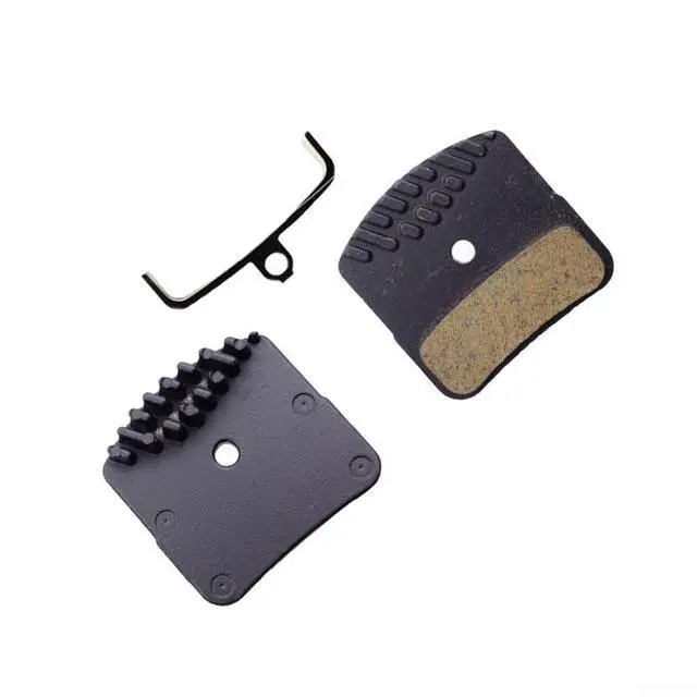 Alt view image 4 of 4 - Resin Disc Brake Pads with Cooling Fins for M8120 M8020 M7120 M6120 MT520 MT420, Quiet Synthetic Compound D02S DO3SC