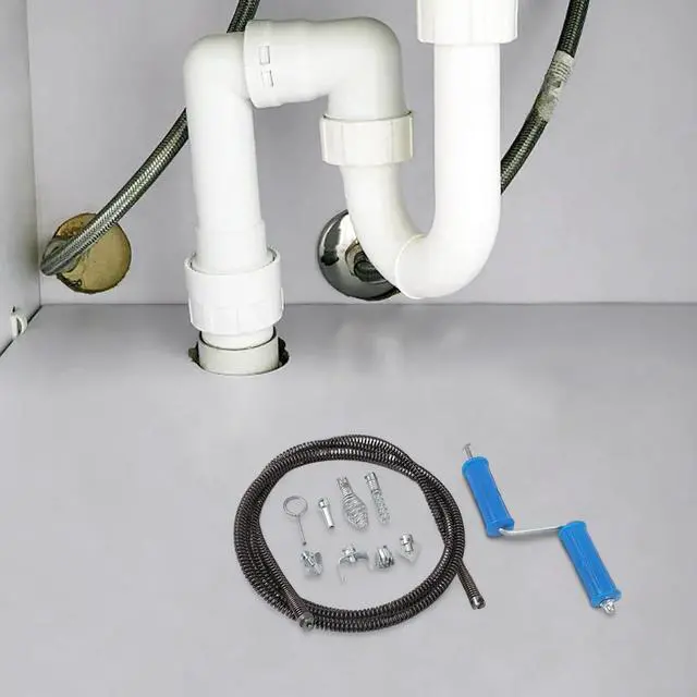 Alt view image 2 of 7 - Pipe Cleaning Spiral,12Mm Steel Drain Auger With 6 Cutters For Electric Pipe Cleaning Machine(B)